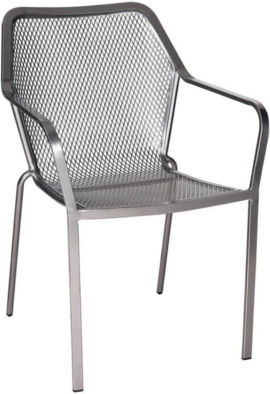 Woodard Delmar Wrought Iron Stacking Dining Arm Chair 1 Woodard Delmar Wrought Iron Stacking Dining Arm Chair