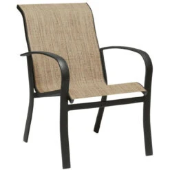 Woodard Aluminum Fremont Sling Dining Arm Chair