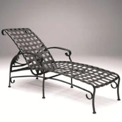 Woodard Ramsgate Aluminum Strap Chaise Lounge - Set/2