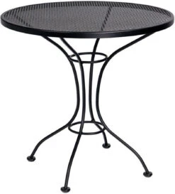 Woodard Wrought Iron 30" Round Mesh Top Bistro Table