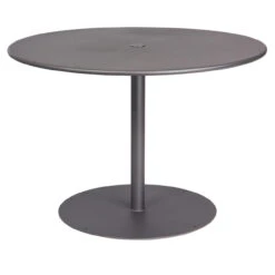 Woodard Wrought Iron ADA Pedestal Solid Round Umbrella Dining Table - Multiple Sizes