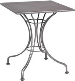 Woodard Wrought Iron Hamilton Square Solid Top Bistro Table - Multiple Sizes