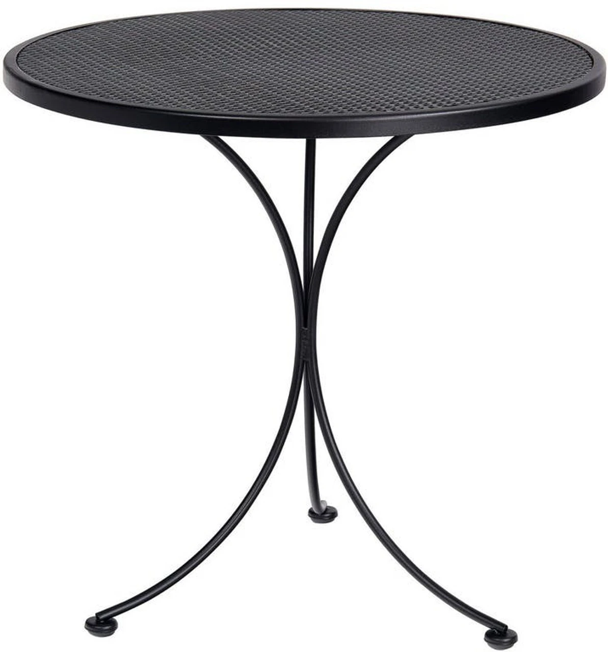 Woodard Wrought Iron Modern 30" Round Mesh Top Bistro Table 1 Woodard Wrought Iron Modern 30" Round Mesh Top Bistro Table