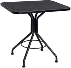 Woodard Wrought Iron Rectangular Mesh Top Bistro Table - Multiple Sizes