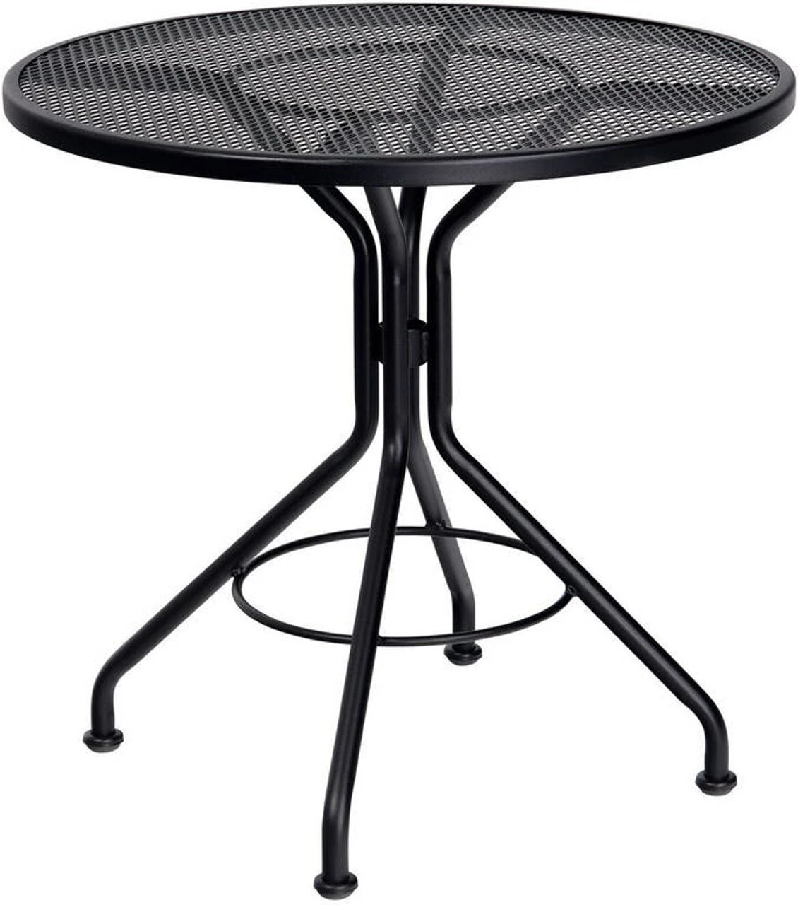 Woodard Contract Plus Wrought Iron 30" Round Mesh Top Bistro Table 1 Woodard Contract Plus Wrought Iron 30" Round Mesh Top Bistro Table