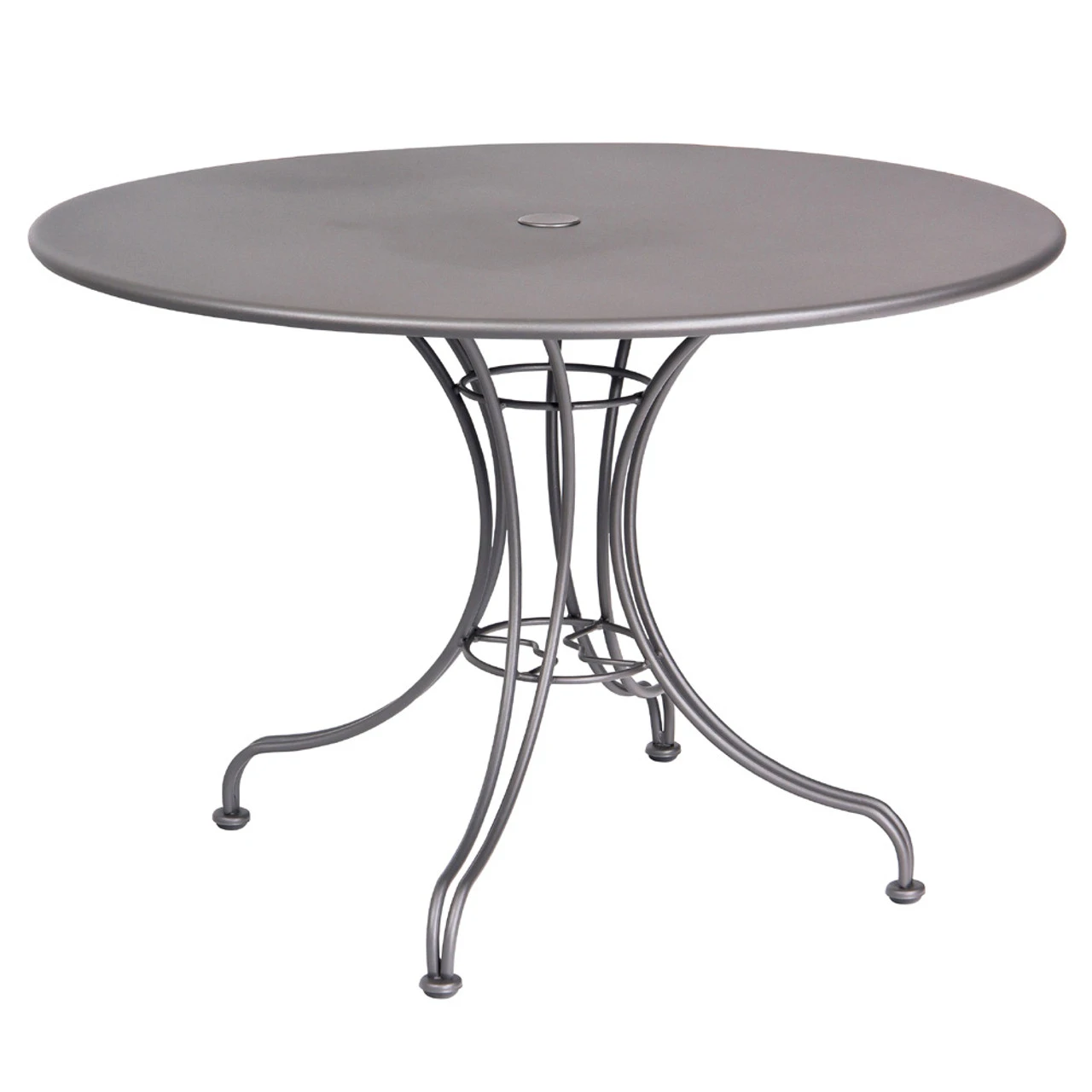 Woodard Wrought Iron Solid Round Umbrella Dining Table - Multiple Sizes 3 Woodard Wrought Iron Solid Round Umbrella Dining Table - Multiple Sizes - Image 3
