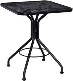 Woodard Wrought Iron Square Mesh Top Bistro Table - Multiple Sizes