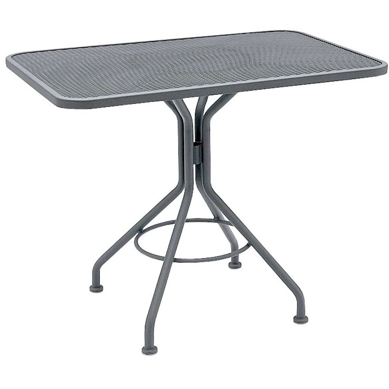 Woodard Wrought Iron Square Mesh Top Bistro Table - Multiple Sizes 2 Woodard Wrought Iron Square Mesh Top Bistro Table - Multiple Sizes - Image 2