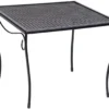 Woodard Wrought Iron 19.5" Square Mesh Top Side Table Nesting Set